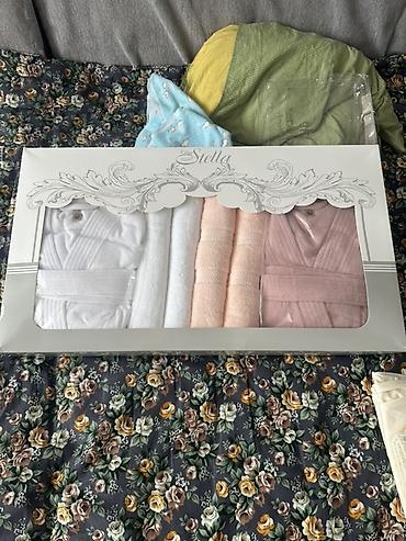 Подарочный набор для дома Stella + стёжное покрывало 1) Подарочный at lalafo.kg Подарочный набор для дома Stella + стёжное покрывало 1) Подарочный