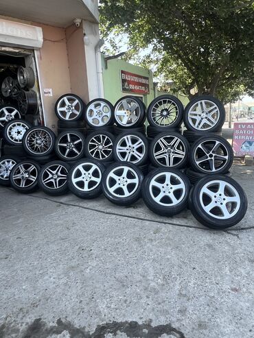 təkər 16 c: R17 Mercedes Diskileri✅Olcu 225/55/17✅Diskilerin birinde bir eded