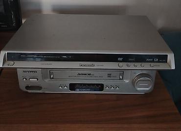 panasonic televizor: Panasonic DVD-S295 DVD/CD pleyeri + Samsung VHS videomaqnitofon (kombo — 1