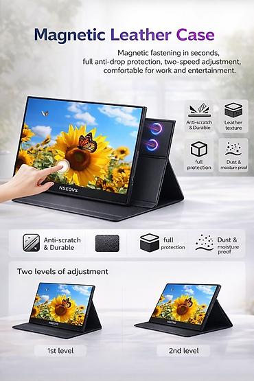 noutbuk 17 3: 15.6” Portable Monitor – Sensorlu Ekran İş üçün ikinci ekran — 2