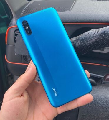 xiaomi телефоны: Xiaomi, Redmi 9A, Б/у, 32 ГБ, цвет - Синий, 2 SIM