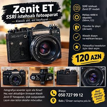 ikinci el ipad pro: Zenit ET – SSRİ istehsalı klassik plyonka fotoaparatı - Model: Zenit — 1