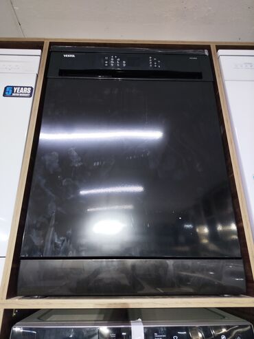 işləmiş soyducu: Vestel qabyuyan maşın – qara rəng, ön paneldə toxunma idarəetmə