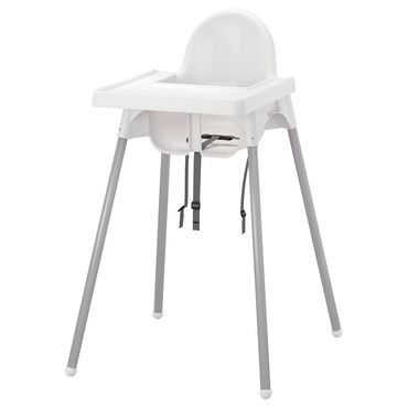 Стульчики для кормления: Стульчик для кормления, Б/у, Ikea, Другой вид, цвет - Белый, Самовывоз, Платная доставка