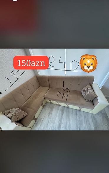 divan sifarisi: L formalı künc divanı - Ölçülər: uzun tərəf təxminən 240 sm, qısa — 1