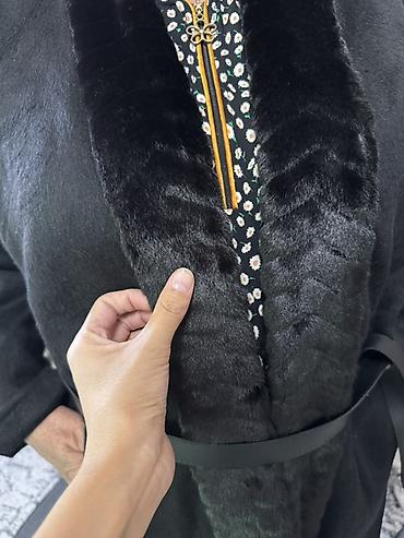кожыный куртка: Пальтолор, Халат, Күз-жаз, Узун модель, Куру менен — 3