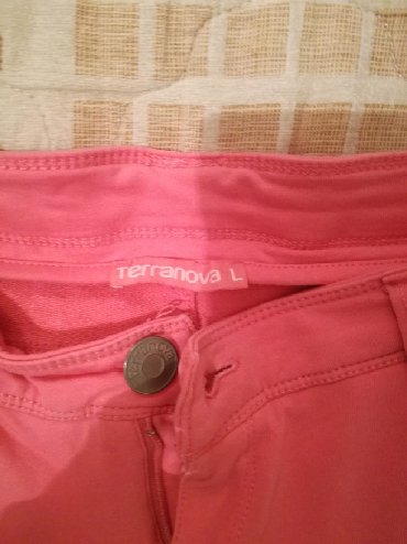 Farmerke: Terranova pantalone rastegljive,vel:L,kao nove,pamuk I likra 5% — 4