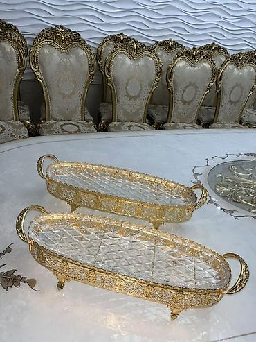 торт: Элегантные сервировочные блюда на ножках (набор из 2 шт.) - Форма — 1