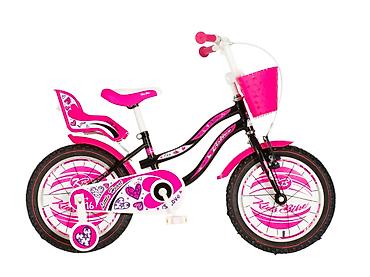 waikiki za devojcice: Bicikl Visitor Heart 16" – crno/roze za decu 105–125 cm Šifra — 4