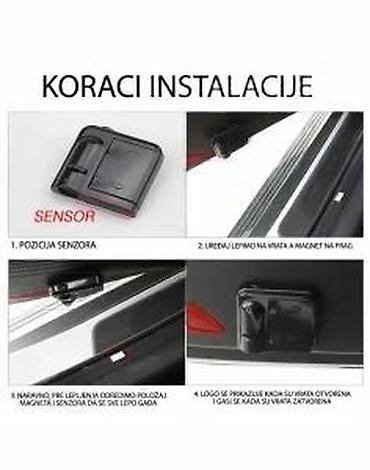 Tuning oprema: LED projektori logotipa za vrata automobila – set 2 kom - Bežični — 8