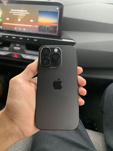 iphone qw: IPhone 14 Pro, Б/у, 256 ГБ, Черный, 77 % — 1