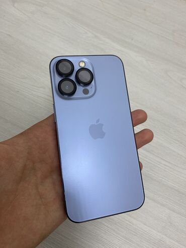 Apple iPhone: IPhone 13 Pro, Б/у, 256 ГБ, Sierra Blue, Защитное стекло, Чехол, 77 %