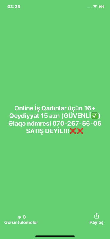 Tibb, əczaçılıq: Online iş Xanımlar üçün 16+ SATIŞ DEYİL sadece reklam edərək pul