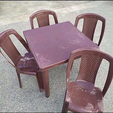 Другое: Plastik oturacaq və masa-taburet dəsti Məhsul çeşidi: - Arkalığı və — 6