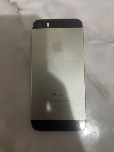 Apple iPhone: IPhone 5, Б/у, 16 ГБ, Natural Titanium, Кабель, 85 %