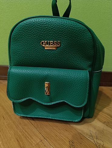 Rukzaklar: Мини рюкзак GUESS ручная работа цвет:зеленый — 1