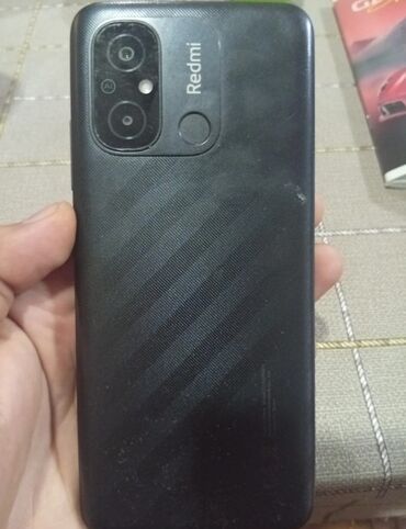 telfon satşi: Redmi 12C, 128 GB, rəng - Qara, Barmaq izi, İki sim kartlı