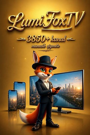 LumiFoxTV 3850+ keyfiyyetli iptv kanallar 4.60 azn-den baslayan