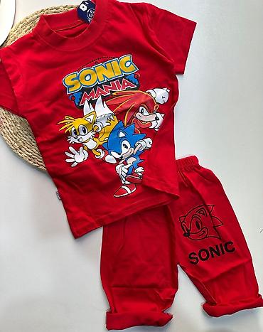 Комплекты одежды: Uşaq yay dəsti – köynək və şort - Mövzu: Sonic Mania və “Keep Vigour” — 8