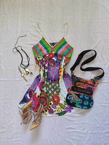 Desigual (2012) colorful floral print mini dress Price:65₼ Size:40 — 1
