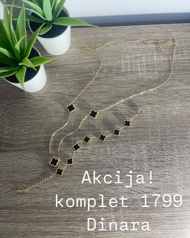 nakit van klif: Set: Bracelet, Necklace, Material: Stainless steel