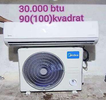 Kondisioner Midea, İşlənmiş, 100-dən çox kv. m, Split sistem, Kredit yoxdur, Ödənişli quraşdırma
