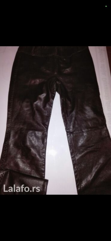 krem pantalone i crna kosulja: S (EU 36), Normalan struk, Drugi kroj pantalona