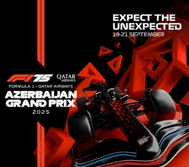 Аксессуары: 🏎️ Formula 1 – Baku Grand Prix 2025 📅 19–21 Sentyabr 🎟️ 3 günlük