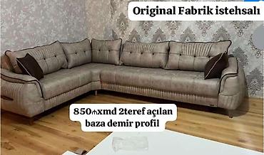 demir sac: Original fabrik istehsalı künc divan. - Model: L-şəkilli künc divan - — 1