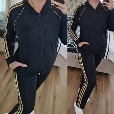 majice za punije žene: Adidas ženska trenerka za punije Novo Mokra likra Veličine 2xl 3xl