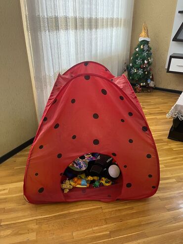 Oyuncaqlar: Uşaq oyuncaqları və oyun çadırı – böyük qarışıq dəst icinde — 2