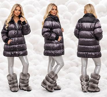 minduse: Ženska prošivena zimska jakna modernog puffer kroja, duže forme koja — 2