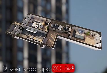 Новостройки от застройщика: Строится, Элитка, 2 комнаты, 80 м² — 5