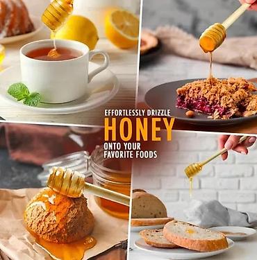 Kašike: Drvene kašikice za med – mini “honey dipper” štapići - Materijal — 10