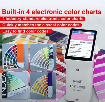 Qida məhsulları: Kolorimetr. Model: LINSHANG LS-173. Boya və örtüklər, inkjet çap
