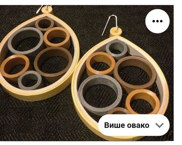 Minđuše: Pirsing, Handmade, Materijal: Epoksi smola — 57