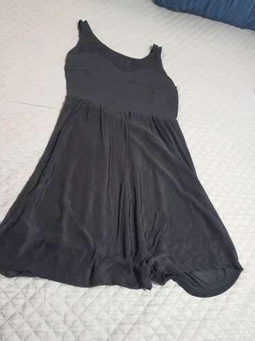 haljine od somota: S (EU 36), bоја - Crna, Drugi stil, Na bretele