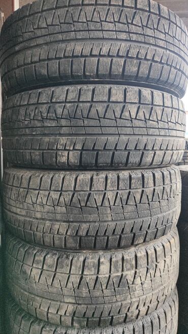 Диски: Шины 225 / 55 / R 17, Зима, Б/у, Комплект, Легковые, Япония, Bridgestone