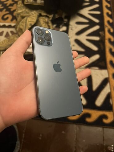 сотовые телефоны бишкек цены: IPhone 12 Pro, 128 ГБ, Pacific Blue, 100 %