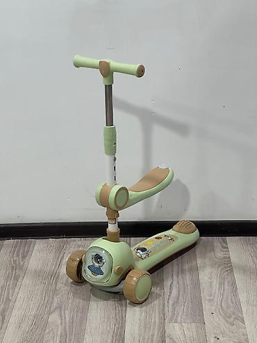 Samokatlar: 🛴 3 Təkərli Uşaq Samokatı (Oturacaqlı Model) 👧 Balacalar üçün həm — 3