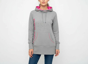 bluzy piłkarskie: Bluza z kapturem damska, rozmiar L