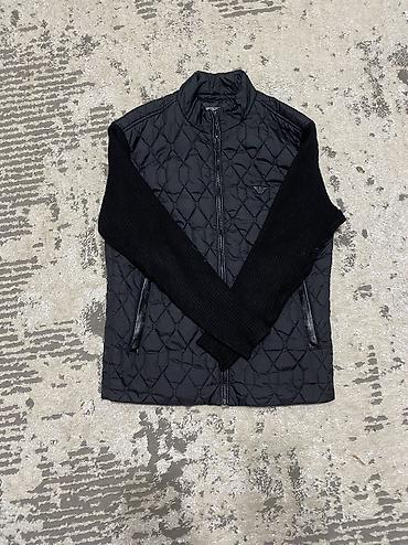 китайский одежда: Мужская куртка, L, Emporio Armani, Б/у, цвет - Черный, Самовывоз, Платная доставка — 1