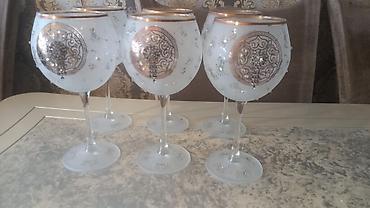 bayram: Qədəhlər, rəng - Ağ, Şüşə, 6 ədədli dəst, 300 ml — 4