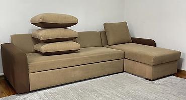 Угловые диваны: Угловой диван, C подушками — 1