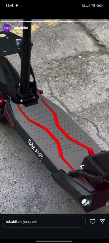 Bıçaqlar: Toba ST-666 elektrik skuter təcili satılır barter var skuternən bir