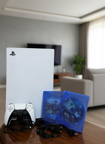 PS5 (Sony PlayStation 5): Məhsul: Sony PlayStation 5 (diskli versiya) Paketə daxildir: - PS5 — 2