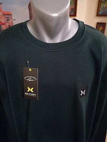 cena kaputa: Veliki muski pamucni duks No Copy u broju 6XL Zeleni. Veliki model — 2