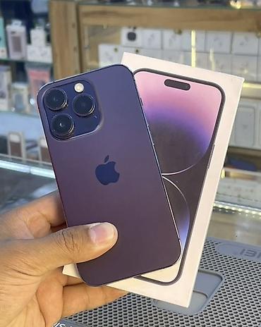 IPhone 14 Pro, Б/у, 256 ГБ, Deep Purple, Коробка, 81 %