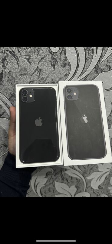 Apple iPhone: IPhone 11, 64 GB, Qara, Zəmanət, Simsiz şarj, Face ID