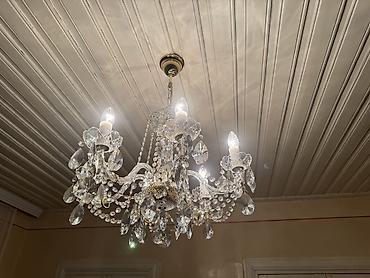 Çılçıraq, 8 lampa, Xrustal
